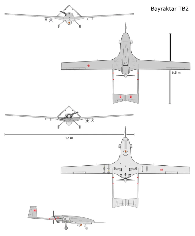Bayraktar TB2, Medium-altitude long-endurance UAV, Aircraft & UAVs - view 3